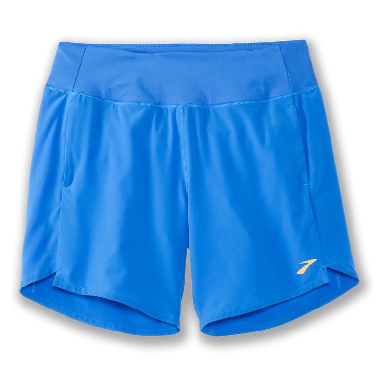 Brooks Chaser 7 Women's Running Shorts - Blue Bolt (05421-WLNX)